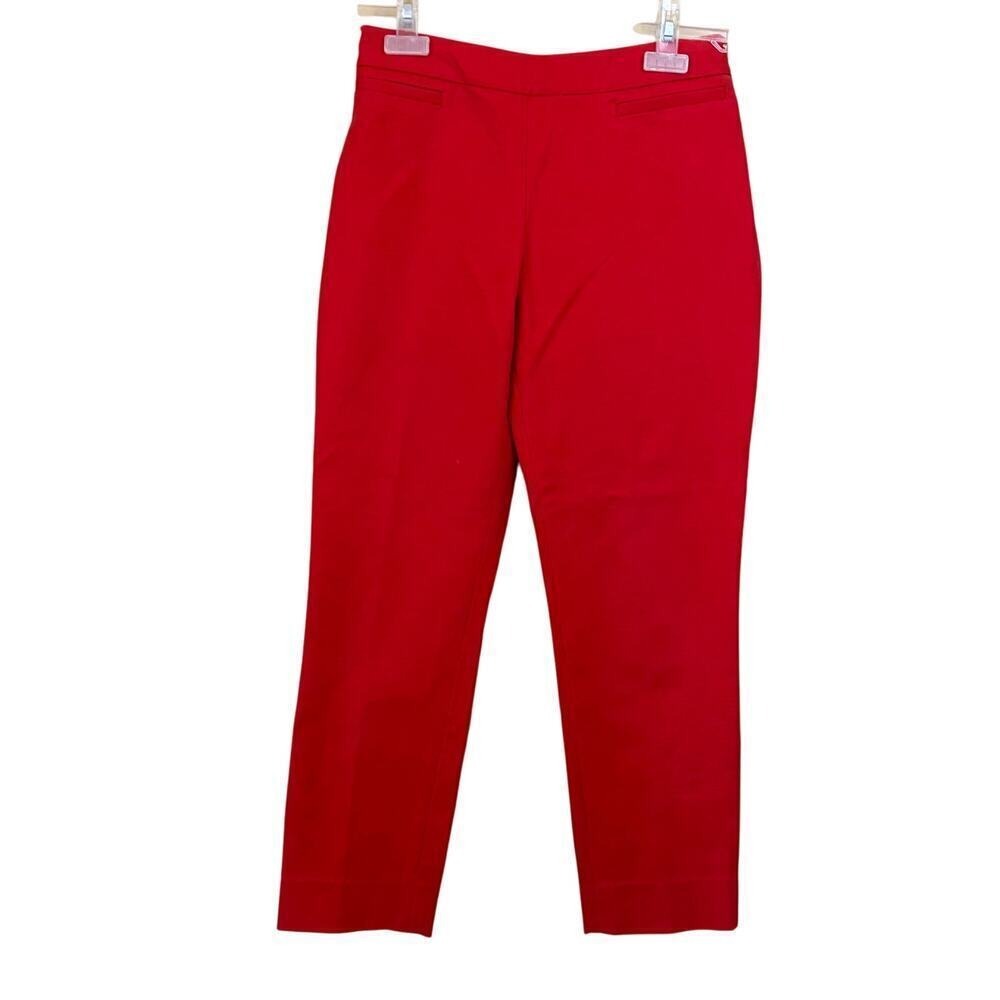 Kate Spade Red Cropped Chino Pants estimated size 6 Preppy Classic Country Club
